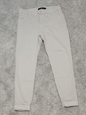 J Brand Slim Crop Chino Pants in Light Taupe
